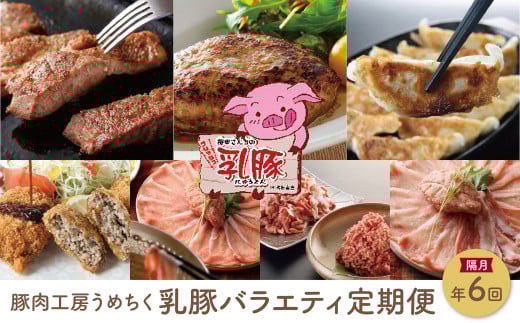 W04-81 乳豚バラエティ定期便(隔月・年6回) ★レビューキャンペーン開催★ 《福智町チャンス》