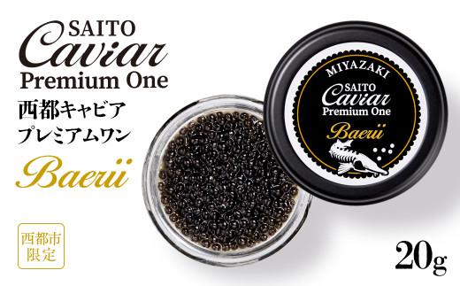 SAITO CAVIAR PREMIUM ONE BAERII 20g <4.2-1>キャビア 西都市オリジナル