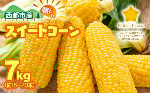 初夏の味覚! 朝どれ スイートコーン ゴールドラッシュ7kg<1.2-24>西都市産とうもろこし【先行予約】★