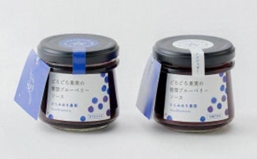 【復興支援】ごろごろ果実の能登ブルーベリー（甘さひかえめ、砂糖不使用２個セット）