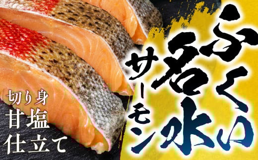 ふくい名水サーモン 切身 2パック 甘塩仕立て サーモン 鮭 トラウトサーモン さけ しゃけ サケ シャケ おかず 弁当 魚 焼き魚 焼鮭 ムニエル フライ 鮭フライ 魚介類 冷凍 真空 切り身 愛知県 田原市 渥美半島 長栄 お取り寄せ お取り寄せグルメ 送料無料 産地直送