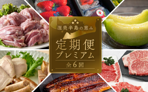 渥美半島の恵み どうまい 定期便 プレミアム 全6回 ( うなぎ いちご 地鶏 名古屋コーチン メロン マスクメロン ブランド豚 牛肉 和牛 蒲焼き 苺 フルーツ くだもの 豚肉 ) ご当地 人気 頒布会