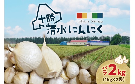 【北海道産】十勝育ちのにんにく バラ2kg にんにく ニンニク ガーリック にんにく 北海道産 にんにく_S021-0023