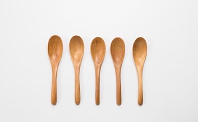 北海道産 天然木の手づくり レンゲ ５本セット（かばの木）《厚真町》【木工房TANAKA】 れんげ レンゲ 木製 天然木 カトラリー 日用品 雑貨 食器 北海道 [AXAU013] 20000 20000円