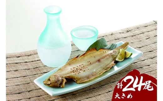 浜田の上品笹カレイ・大き目肉厚水カレイ2種食べ比べセット 計24尾 【198_0010】