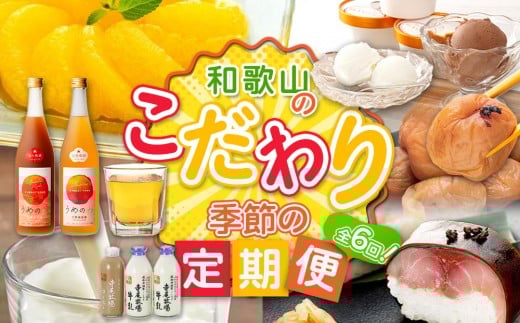【定期便 偶数月発送 全6回お届け】 和歌山のこだわり 季節の定期便［TM216］
