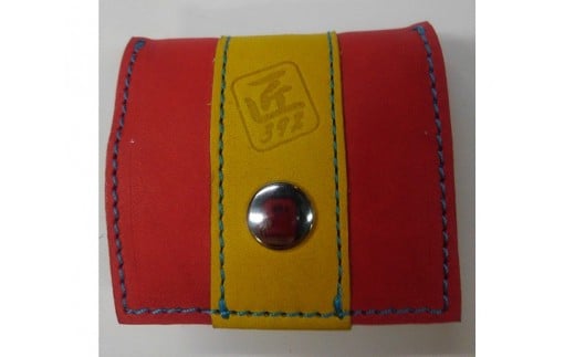 No.041 野球グローブの革製!小さなコインケース RYS / 小銭入れ 折りたたみ式 コンパクト 手作り 大阪府 特産品