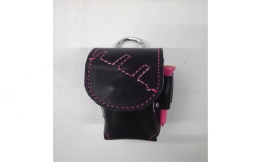 No.093 グローブの革製 多機能ゴルフボールケース BKP / 手作り レザー 大阪府