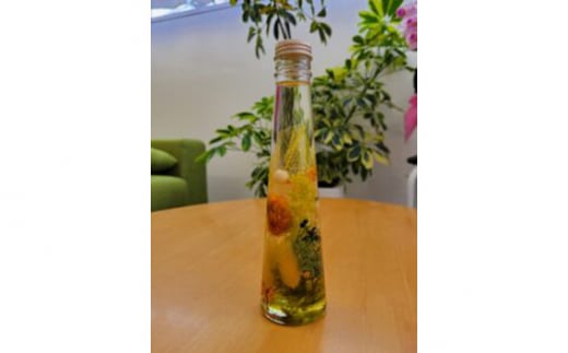 No.138 ハーバリウム 縦型 イエロー / 【思いやり型返礼品】 インテリア ドライフラワー 大阪府