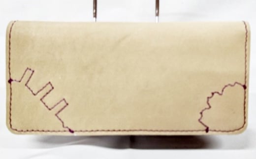 No.163 野球グローブの革製 手作り ロングウォレット　長財布KPL ／ 雑貨 グローブ素材 大阪府