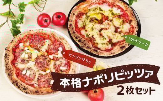 本格 ナポリピッツァ 2枚 セット【マルゲリータ・ピッツァサラミ】(直径27cm)