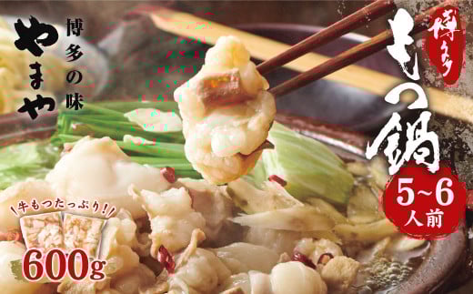 もつ鍋セット 牛もつたっぷり600g! 大容量 5~6人前 もつ鍋セット(あごだし醤油味) ちゃんぽん麺付