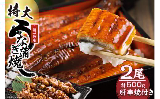 三河一色産 最高級うなぎセット 特大2尾(蒲焼2尾)計500g(冷蔵配送)