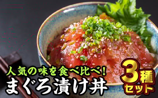 まぐろ漬け丼 お試しセット ３種＜お試し商品＞ふるさと納税 魚 冷凍 加工品 惣菜 おすすめ おいしい 刺身  おせち セット 産地直送 国産 三重県 海鮮 漬け 真空パック 小分け 惣菜 人気 海鮮丼 漬け丼 マグロ 鮪 まぐろ 正月 お正月 年末 ふるさと納税 ランキング マグロ専門店 三重県 尾鷲市 KI-29