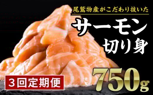 【定期便3回】生食用 サーモン 切り落とし 750g (150g ×5パック) 小分け 鮭 サーモン アトランティックサーモン 国際規格SQF2000 さけ シャケ しゃけ sake カルパッチョ ソテー レアステーキ 人気 高級 大満足 生食用 刺身 お刺身 刺し身 魚介類 海鮮 冷凍 厚切り 薄切り ふるさと納税 ふるさとチョイス 三重県 尾鷲市 OB-26