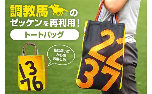 トートバッグ 競走馬 調教馬 競馬 ゼッケン デザイン バッグ 限定品 ファングッズ 馬関連 ギフト 大容量 厚手 おしゃれ レディース メンズ ファッション (F09-005)