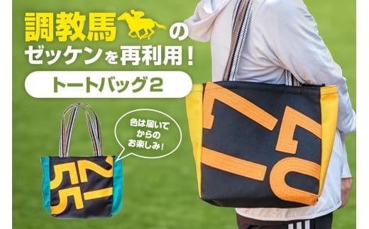 トートバッグ 2 競走馬 調教馬 競馬 ゼッケン デザイン バッグ 限定品 ファングッズ 馬関連 ギフト 大容量 厚手 おしゃれ レディース メンズ ファッション (F09-006)