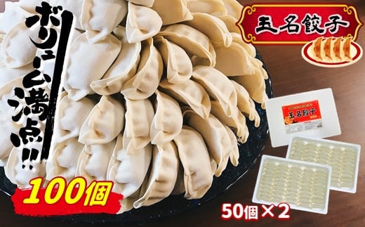 旨味あふれ出る 『 玉名餃子 』 100個 ( 50個 × 2箱 ) | 食品 加工食品 中華 餃子 玉名餃子 ぎょうざ 冷凍 惣菜 熊本県 玉名市