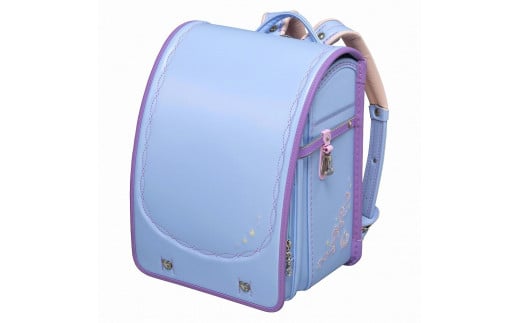【ペールブルー×ラベンダー】フィットちゃんランドセル　リトルスタープリンセス安ピカッ楽ッション