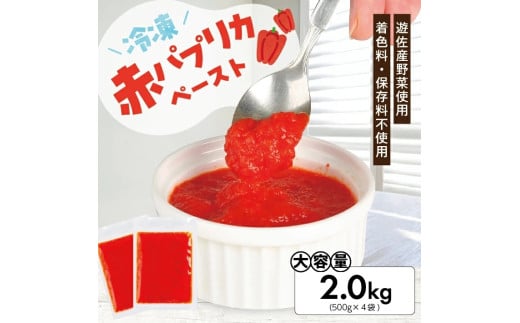 1182PA2000G 冷凍パプリカペースト2.0kg(500g×4袋)