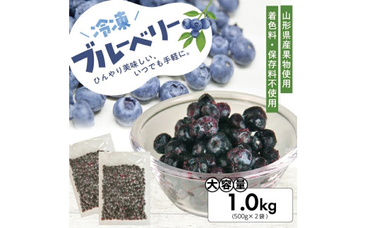 1177BB1000G 冷凍ブルーベリー1.0kg(500g×2袋)