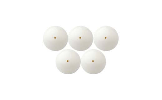 ＜ジャグリング＞ナランハ ロシアンボール サイレントライト 65mm 白 5個セット【1595719】