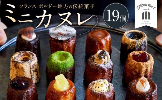 ガトーミュール ミニカヌレ 19個入 (定番10種+季節のカヌレ2種 計19個)スイーツ お菓子 おやつ ミニ カヌレ 洋菓子 ギフト バニーユ ショコラ カフェ 黒ごま 黒蜜きな粉 抹茶 黒糖 くるみ バナーヌ キャラメルサレ ピスタチオ 淡雪 いちご モンブラン 冷凍