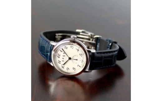 ＜腕時計 ｸｵｰﾂ式＞THE SPQR LQ（クロコダイルバンド）【文字盤】ブラック【バンド】ディープネイビー【腕時計 時計 ブランド SPQR スポール レディース ギフト プレゼント 贈り物 アイボリー ブラック 黒 クロコダイル ワインレッド ディープネイビー】