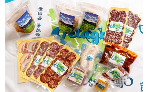 【三輪亭】イタリア・南チロル 三輪亭セット【加工食品 加工品 サラミ ジビエ 豚 生ハム ソーセージ チーズ 冷凍 人気 人気セット おつまみ 贅沢 ご褒美 贈り物 プレゼント ギフト】