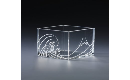 【TOMONARI】アクリル升 mas/mas（マスマス）１合枡　Mt Fuji【世田谷みやげ】升 食器 酒器 コップ 日用品 工芸品 インテリア アクリル お土産 小物入れ 小物 ギフト プレゼント 贈り物