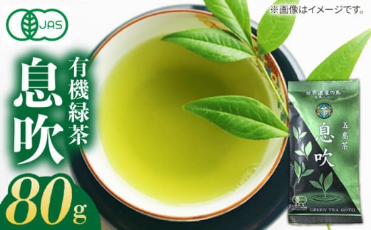 7日程度発送）【安心・安全！】 有機緑茶 息吹 80g 【グリーンティ五島】 [PAV007]