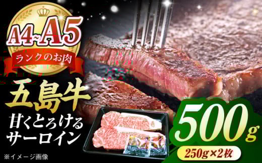 五島牛 サーロインステーキ500g（250g×2枚）五島市/肉のマルヒサ[PCV002]A4 A5 国産 国産牛 牛肉 ブランド牛