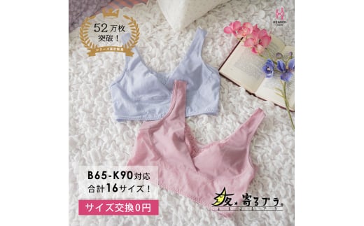 [サイズ3L]ナイトブラ 夜寄るブラ 下着 ブラジャー 育乳 補整 補正 ノンワイヤー 脇高 下垂 レディース ヘブンジャパン HEAVEN Japan