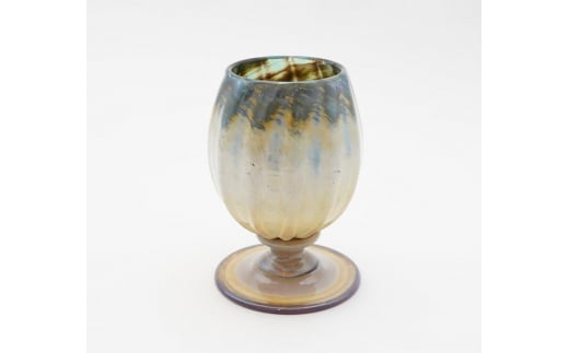 Ceramica Stripes Tulip セラミカストライプチューリップ（ハレの日のグラス）＜カラー：緑＞