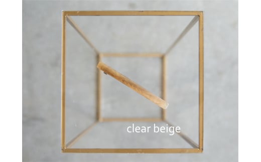 アクリル製ロングバレッタ clear beige(クリアベージュ) eME long baretta 髪留め ヘアクリップ ヘアアクセサリー