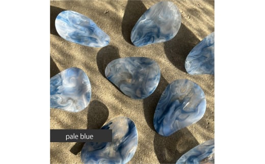 アクリル製 ヘアクリップ ヘアアクセサリー pale blue(ペールブルー) eME peta