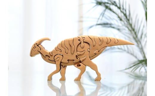 パラサウロロフス 恐竜 かわいい 木製パズル 知育 玩具 プレゼント