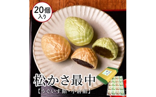 梅月園 松かさ最中 20個入