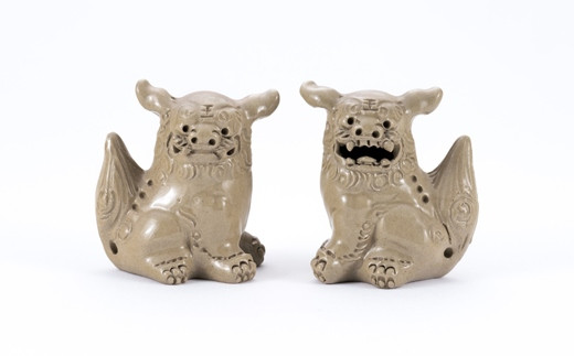 ＜受注生産品＞ミニミニシーサー★カラー：白★｜沖縄 那覇市 雑貨 日用品 民芸品 工芸品   伝統 文化  シーサー  やちむん