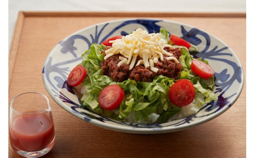 なぎいろのビーフ100％タコライスセット〈島唐辛子サルサ付〉3人前｜沖縄　那覇市　タコライス ビーフ 加工食品  人気 牛肉 惣菜 レトルト食べ比べ