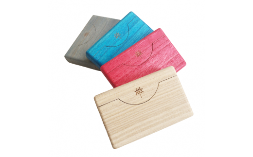 010-039　桐のカードケース（名刺入れ）　グレー