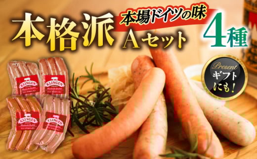 マイスター直伝手作りソーセージ Aセット 4種 ウインナー チョリソー BBQ 岐阜市/ドイツデリカテッセン　クリンゲン [ANBQ001]