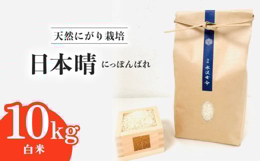 日本晴 白米 10kg 天然にがり栽培 にっぽんばれ 希少 品種 お寿司 ピラフ チャーハン