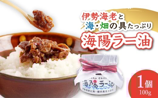 伊勢海老の香りがたまらない 海陽ラー油1個 ラー油 100g 100g×1個 伊勢海老 食べるラー油 海陽ラー油 ごはん 伊勢えび 伊勢エビ いせえび イセエビ 海老 えび エビ 海鮮 海産物 海の幸