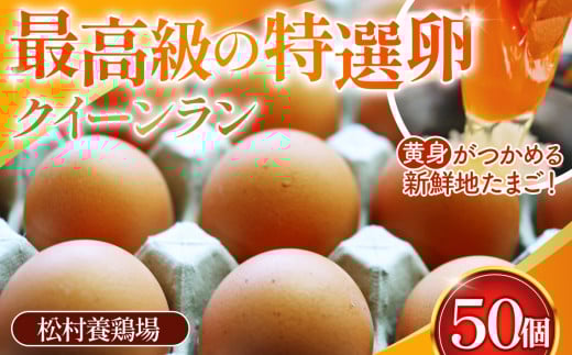 黄身がつかめる新鮮地たまご クイーンラン 赤玉 50個入 No.099