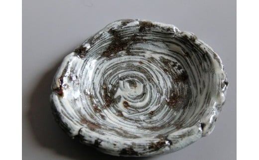 【唐津焼】中川自然坊窯 刷毛目唐津 豆皿 4客