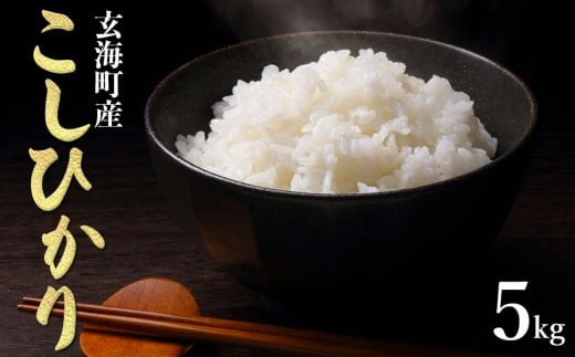 ＜令和7年度産 新米＞佐賀県玄海町産こしひかり 5kg ／ 米 お米 精米 白米 ご飯 コシヒカリ 産地直送 数量限定 佐賀県 玄海町 常温