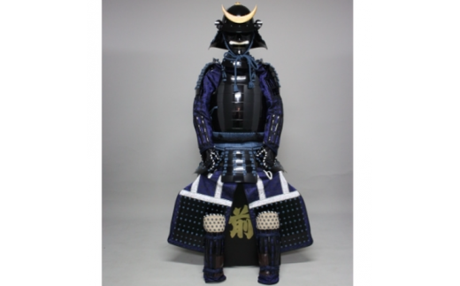 QS-701 紺糸威黒桶側二枚胴具足