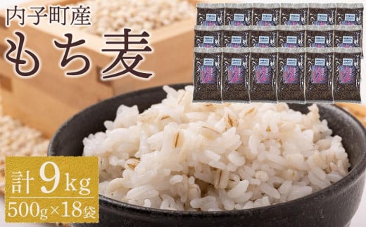 内子町産 もち麦(9kg)【食品 加工食品 人気 おすすめ 送料無料】