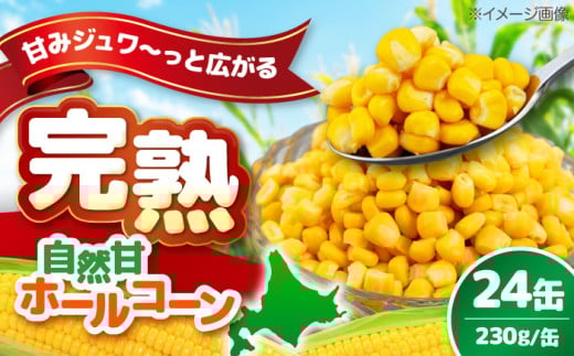 [北海道産] 自然甘ホールコーン 24缶(C7号缶)[喜茂別町][きもべつ観光協会] コーン コーン缶 とうもろこし トウモロコシ 北海道 常温 常温配送 [AJAG009] 18000 18000円